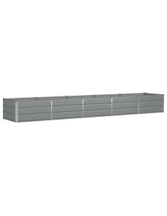 Fioriera Grigio chiaro 400 x 80 x 45 cm Acciaio 2