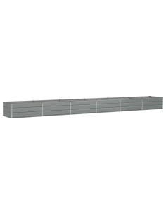 Fioriera Grigio chiaro 600 x 80 x 45 cm Acciaio 2