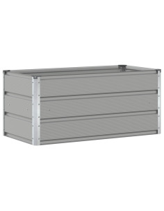 Fioriera Grigio chiaro 100 x 50 x 45 cm Acciaio zincato 2