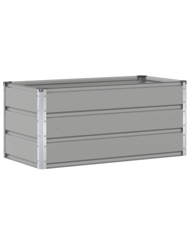 Fioriera Grigio chiaro 100 x 50 x 45 cm Acciaio zincato