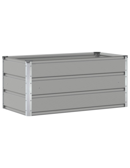 Fioriera Grigio chiaro 100 x 50 x 45 cm Acciaio zincato