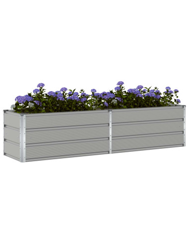 Fioriera Grigio chiaro 480 x 50 x 45 cm Acciaio zincato