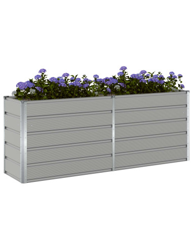 Fioriera Grigio chiaro 480 x 50 x 45 cm Acciaio zincato