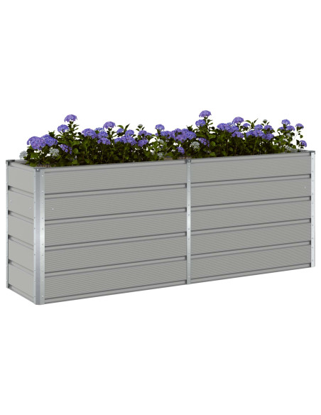 Fioriera Grigio chiaro 480 x 50 x 45 cm Acciaio zincato