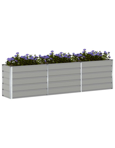 Fioriera Grigio chiaro 480 x 50 x 45 cm Acciaio zincato