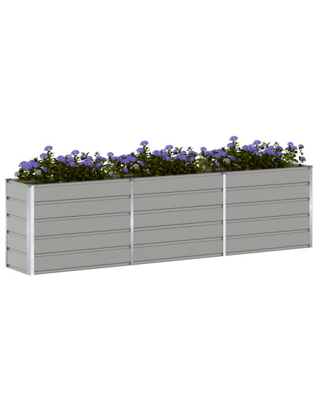 Fioriera Grigio chiaro 480 x 50 x 45 cm Acciaio zincato