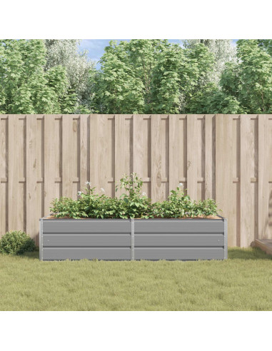 Fioriera Grigio chiaro 195 x 100 x 45 cm Acciaio zincato