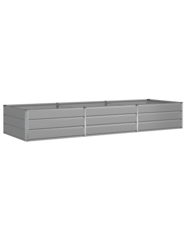 Fioriera Grigio chiaro 195 x 100 x 45 cm Acciaio zincato