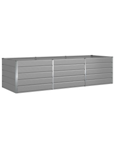 Fioriera Grigio chiaro 195 x 100 x 45 cm Acciaio zincato 2