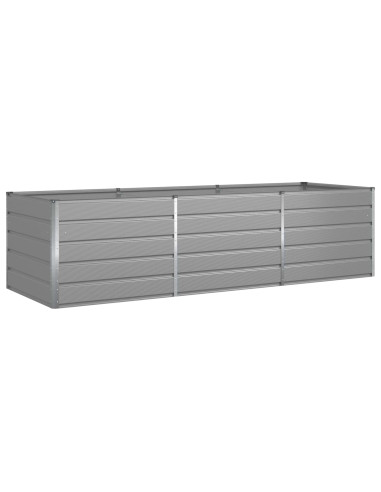 Fioriera Grigio chiaro 195 x 100 x 45 cm Acciaio zincato