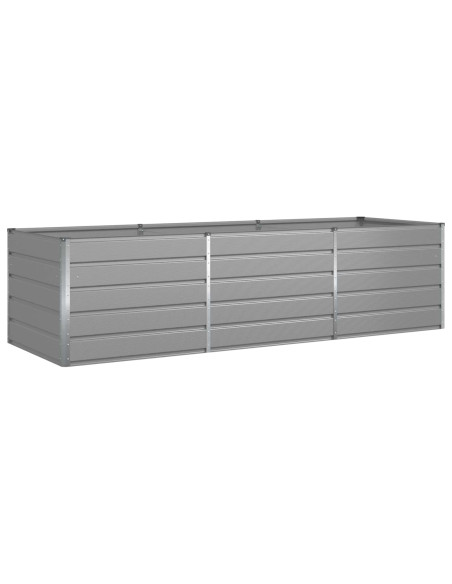Fioriera Grigio chiaro 195 x 100 x 45 cm Acciaio zincato