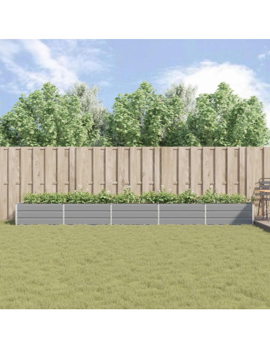Fioriera Grigio chiaro 195 x 100 x 45 cm Acciaio zincato