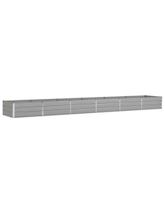 Fioriera Grigio chiaro 195 x 100 x 45 cm Acciaio zincato 2