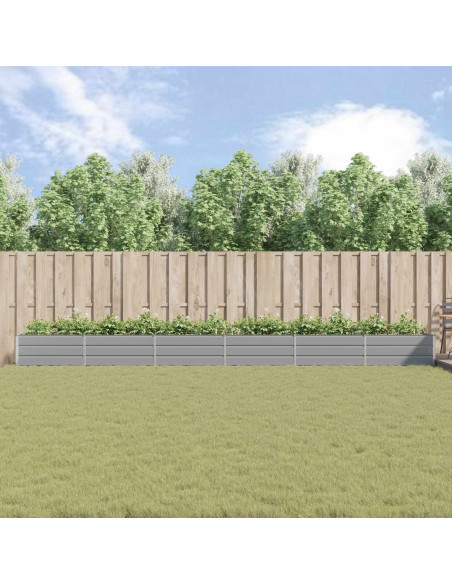 Fioriera Grigio chiaro 195 x 100 x 45 cm Acciaio zincato