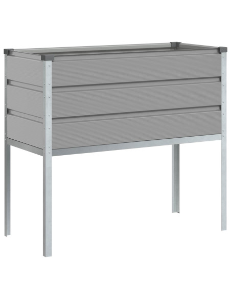 Fioriera Grigio chiaro 100 x 45 x 90 cm Acciaio zincato