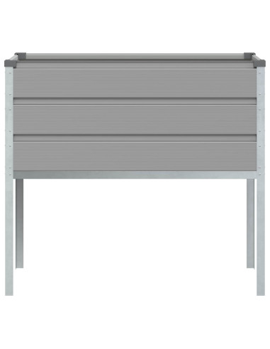 Fioriera Grigio chiaro 100 x 45 x 90 cm Acciaio zincato