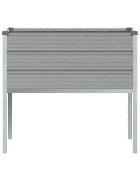 Fioriera Grigio chiaro 100 x 45 x 90 cm Acciaio zincato