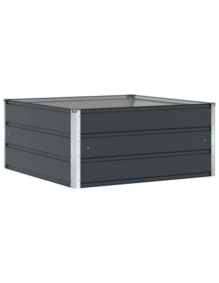 Fioriera Antracite 100 x 100 x 45 cm Acciaio