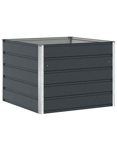 Fioriera Antracite 100 x 100 x 75 cm Acciaio