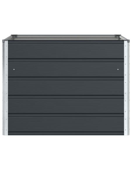 Fioriera Antracite 100 x 100 x 75 cm Acciaio