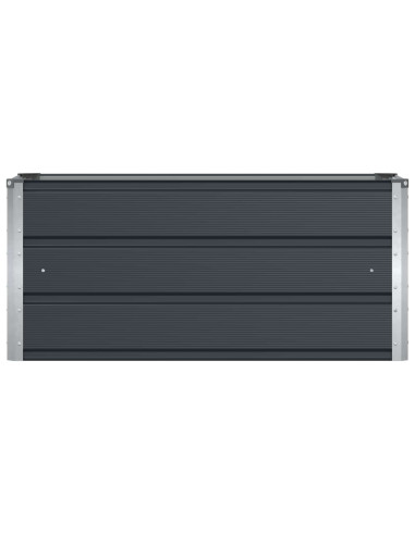 Fioriera Antracite 100 x 40 x 45 cm Acciaio