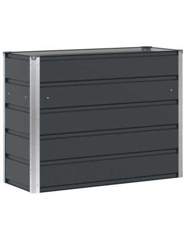 Fioriera Antracite 100 x 40 x 75 cm Acciaio