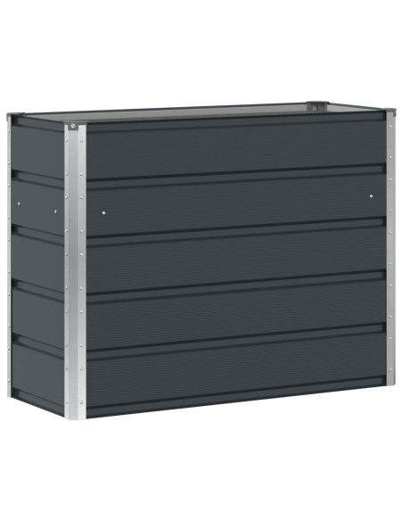 Fioriera Antracite 100 x 40 x 75 cm Acciaio