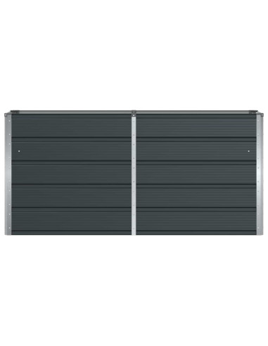 Fioriera Antracite 160 x 40 x 75 cm Acciaio