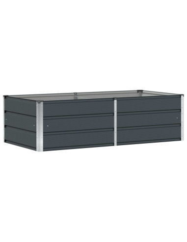 Fioriera Antracite 160 x 80 x 45 cm Acciaio