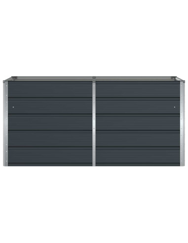 Fioriera Antracite 160 x 80 x 75 cm Acciaio