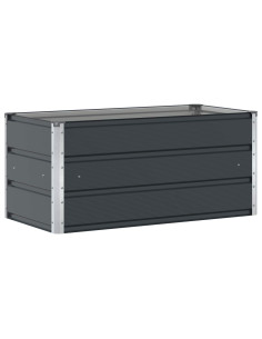 Fioriera Antracite 100 x 50 x 45 cm Acciaio zincato 2