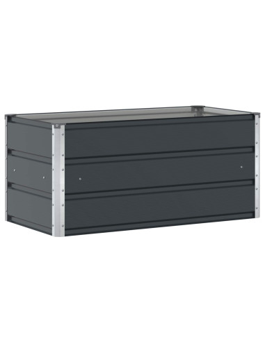 Fioriera Antracite 100 x 50 x 45 cm Acciaio zincato