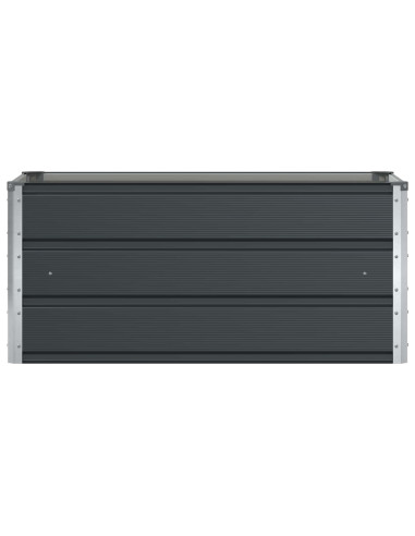 Fioriera Antracite 100 x 50 x 45 cm Acciaio zincato