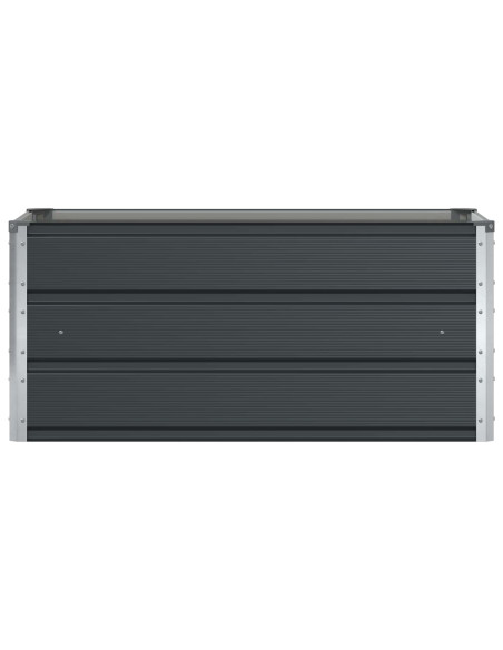 Fioriera Antracite 100 x 50 x 45 cm Acciaio zincato