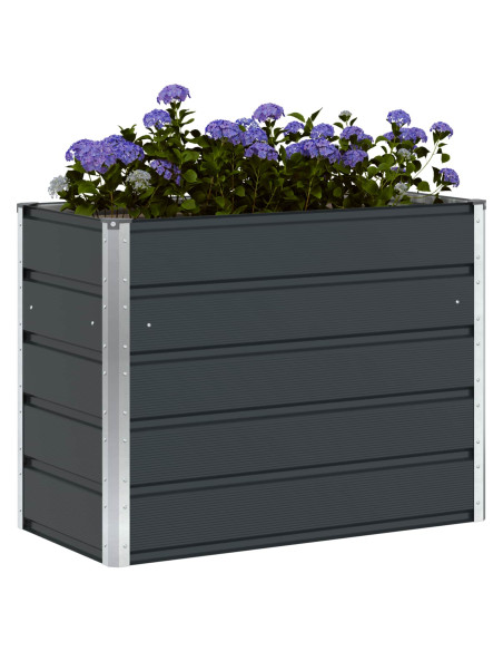 Fioriera Antracite 480 x 50 x 45 cm Acciaio zincato