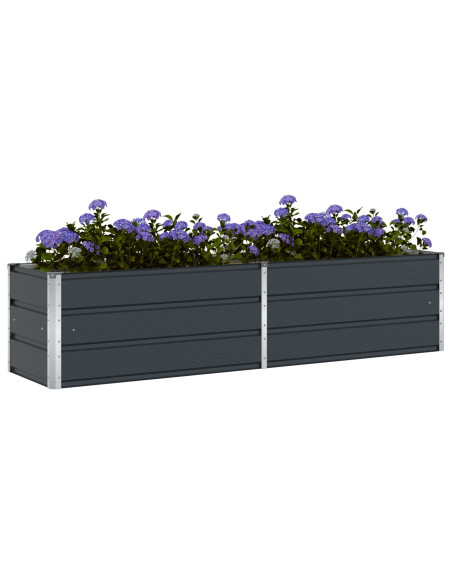 Fioriera Antracite 480 x 50 x 45 cm Acciaio zincato