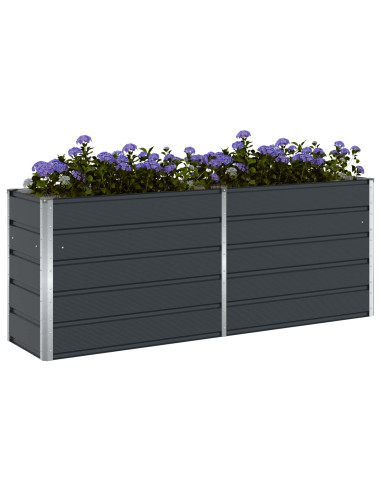 Fioriera Antracite 480 x 50 x 45 cm Acciaio zincato