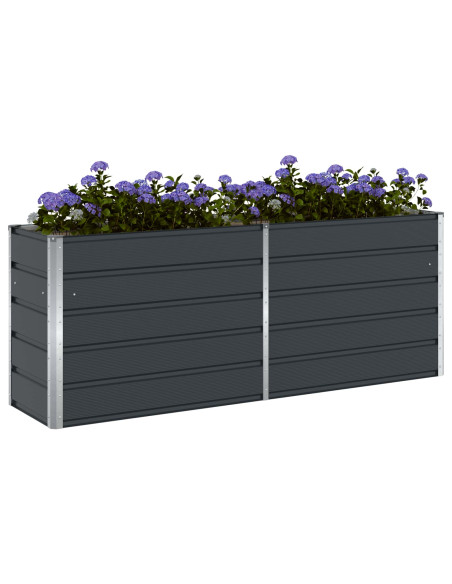 Fioriera Antracite 480 x 50 x 45 cm Acciaio zincato