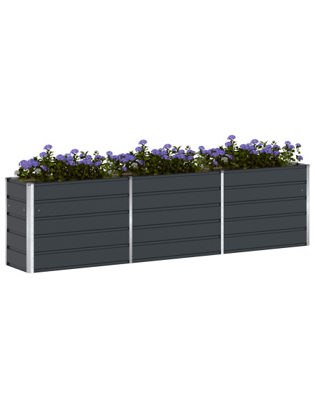 Fioriera Antracite 480 x 50 x 45 cm Acciaio zincato