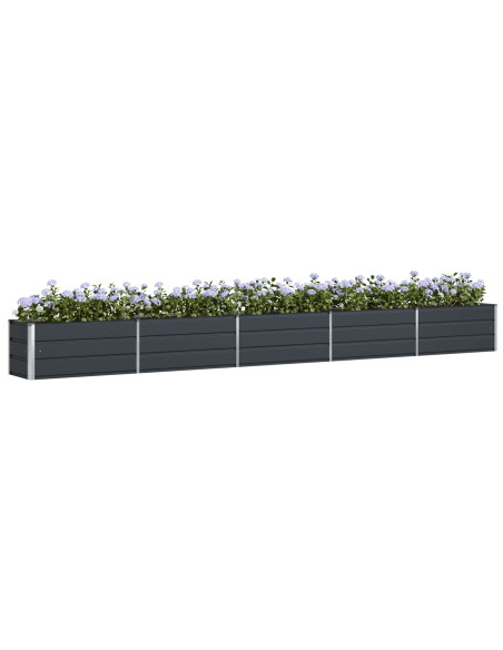 Fioriera Antracite 480 x 50 x 45 cm Acciaio zincato