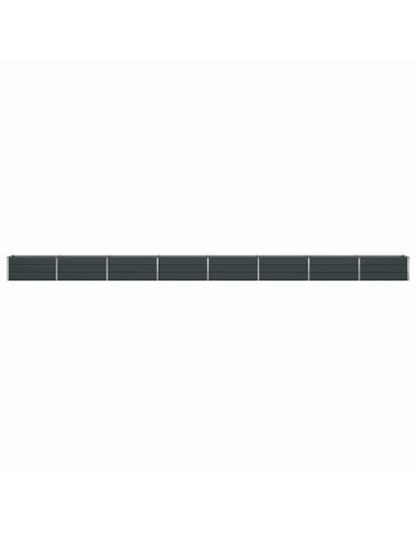 Fioriera Antracite 480 x 50 x 45 cm Acciaio zincato