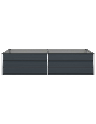 Fioriera Antracite 195 x 100 x 45 cm Acciaio zincato