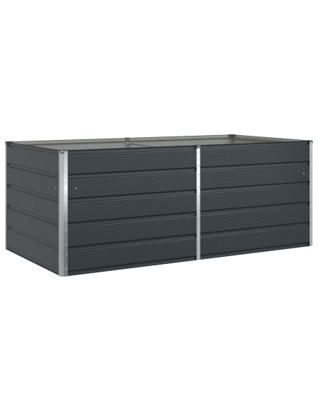 Fioriera Antracite 195 x 100 x 45 cm Acciaio zincato