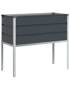 Fioriera Antracite 100 x 45 x 90 cm Acciaio zincato 2