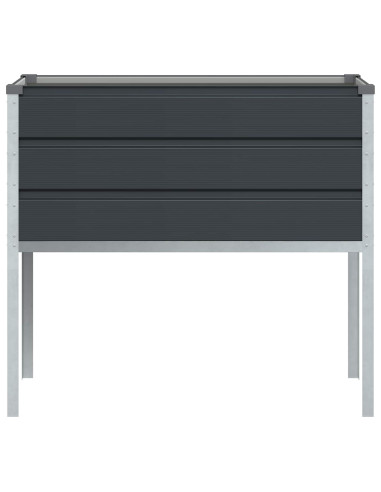 Fioriera Antracite 100 x 45 x 90 cm Acciaio zincato