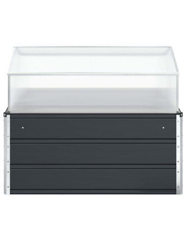 Fioriera Antracite 100 x 100 x 77 cm Acciaio zincato