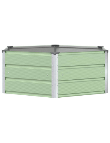 Fioriera Verde Pastello 129 x 129 x 45 cm Acciaio