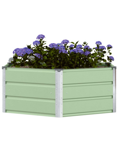 Fioriera Verde Pastello 129 x 129 x 45 cm Acciaio