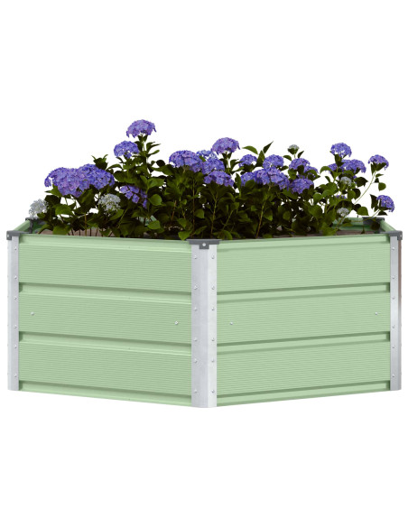 Fioriera Verde Pastello 129 x 129 x 45 cm Acciaio