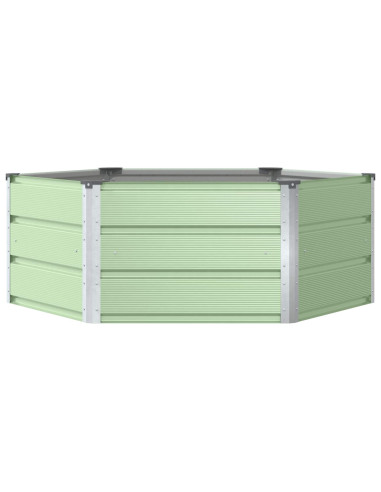 Fioriera Verde Pastello 129 x 129 x 45 cm Acciaio